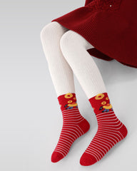 New Year 5 Pack Kids Crew Socks Horse Fortune Cartoon Pattern