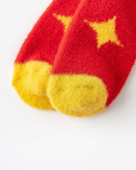 New Year Good Luck Harvest Persimmon Peanut Socks Combed Cotton Crew