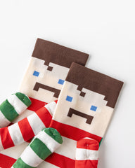 Party Exaggerated Holding Hands Figure Knee High Socks 3D Arms Fun Calf Socks