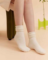 Sweetnana Cozy Crew Socks for Women & Men - Solid Color Fuzzy Socks - Super Soft, Thickened & Colorful Lounge Wear for Unisex Comfort