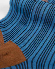 Women Glass Stockings Retro Stripe Contrast Color Seamless Thin Breathable