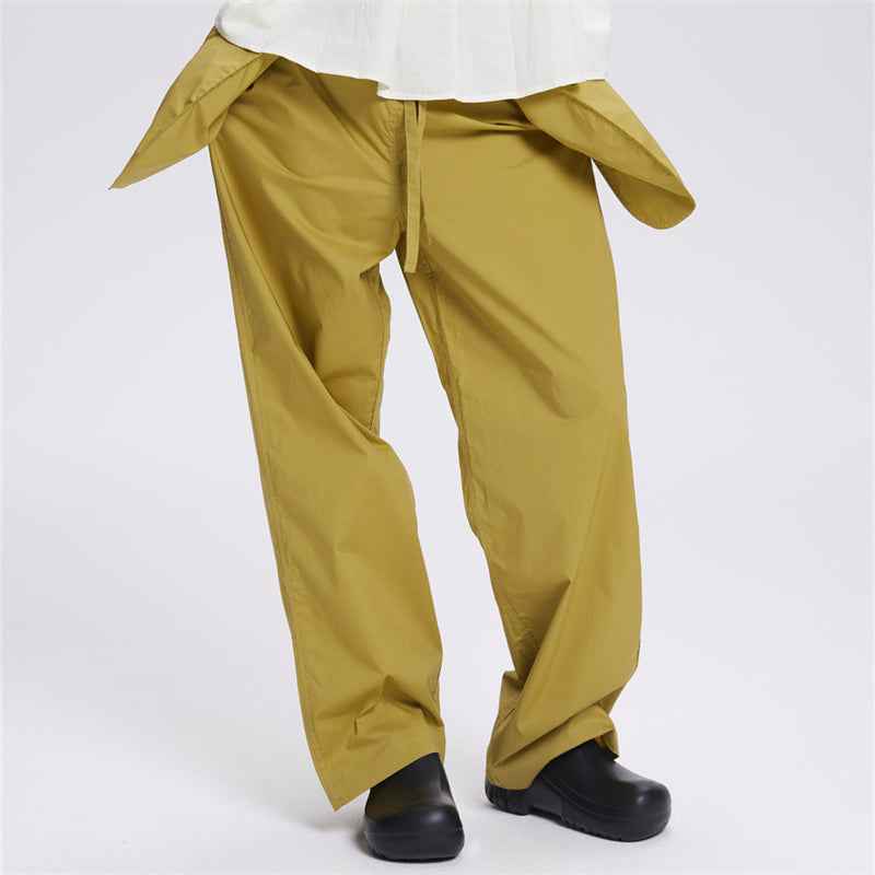 Sweetnana Spring and Summer Light Cotton Women's Home Pants with Cool Feeling, Solid Color, Creative Pockets, Comfortable Fit, Casual Style for Indoor or Outdoor Wear