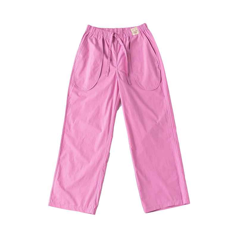 Sweetnana Spring and Summer Light Cotton Women's Home Pants with Cool Feeling, Solid Color, Creative Pockets, Comfortable Fit, Casual Style for Indoor or Outdoor Wear