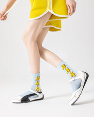 3-팩 여성용 면 크루 양말 최고급 귀여운 캐주얼