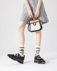 信号機シリーズ キュートなソックス レディース クルー 綿 快適ソックス