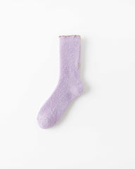 女款中筒襪子蝴蝶結系列軟冰淇淋顏色舒適休閒襪子