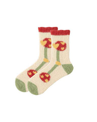 Sweetnana Women’s Cozy Crew Socks – Super Soft, Warm, and Fuzzy Colorful Socks, Ideal for Winter