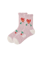 Sweetnana Women’s Cozy Crew Socks – Super Soft, Warm, and Fuzzy Colorful Socks, Ideal for Winter