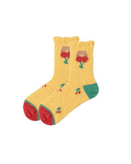 Sweetnana Women’s Cozy Crew Socks – Super Soft, Warm, and Fuzzy Colorful Socks, Ideal for Winter