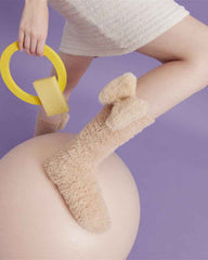 Sweetnana 3-Pack Cozy Knee High Socks – Women’s Super Soft, Fuzzy, and Thickened Warm Socks, Perfect for Winter Stockings and Sleep Lounge Wear