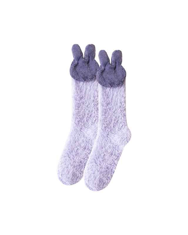 Sweetnana Cozy Knee High Socks for Women – Super Soft, Fuzzy, and Thickened Warm Socks, Perfect for Lounge Wear and Winter Stockings