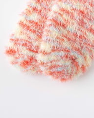 女款中筒襪子夢幻花園系列毛絨保暖舒適室內襪子