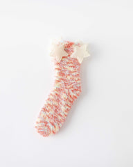 女款中筒襪子夢幻花園系列毛絨保暖舒適室內襪子