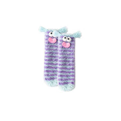 Women Crew Socks Funny Guys Series Colorful Fuzzy Thick Warm Soft Socks