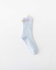 여성 크루 양말 글리터 선물 시리즈 면 귀여운 자카드 캐주얼 양말