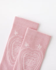 女款中筒襪子亮片線條系列棉質柔軟舒適休閒襪子