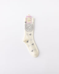 女款中筒襪子亮片線條系列棉質柔軟舒適休閒襪子