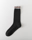 Women Crew Socks Hollow Knit Contrast Double Lettuce Edge Slouch - SWEET NANA