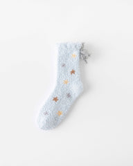 女款中筒襪子居家系列毛絨保暖舒適室內防滑襪子