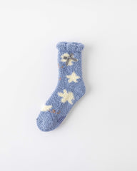 女款中筒襪子可愛系列毛絨保暖舒適室內襪子