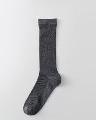 Women Crew Socks Vertical Stripe Pile Ballet Chic Comfortable