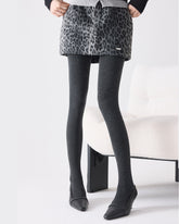 Women Fleece Lined Plain Tights Slimming High Waist Butt Lift