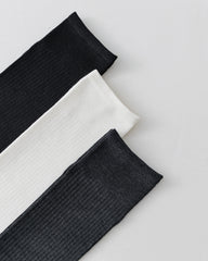 レディース膝丈ソックス リブ ストライプ パイル バレエ クール シック 快適