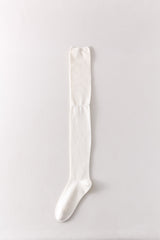 Women Over The Knee Socks Solid Color Ribbed Slouch Cotton Socks