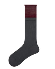 女款中筒襪子拼色棉質休閒透氣襪子