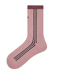 女款中筒襪子粉紅時尚棉質運動休閒街頭風格