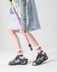 3パック レディース コットン クルー ソックス ズーパーティー かわいい カジュアル