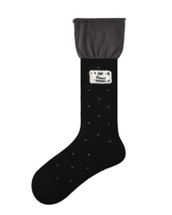 女款標籤堆疊襪子加厚保暖中筒襪子舒適透氣