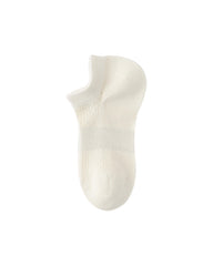 Womens Ankle Socks Reinforced Heel Half Mesh Breathable Combed Cotton