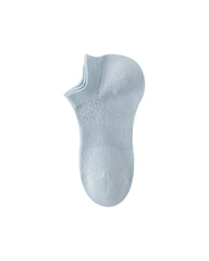 Womens Ankle Socks Reinforced Heel Half Mesh Breathable Combed Cotton