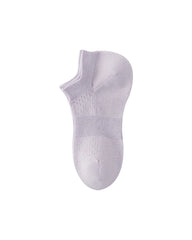 Womens Ankle Socks Reinforced Heel Half Mesh Breathable Combed Cotton
