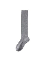 Womens Calf Socks Bamboo Fiber Seamless Breathable Versatile Black White Gray