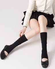 Womens Calf Socks Bamboo Fiber Seamless Half Palm Breathable Versatile