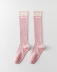 Womens Compression Knee High Yoga Socks Combed Cotton Non Slip