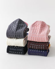 Womens Compression Knee High Yoga Socks Combed Cotton Non Slip