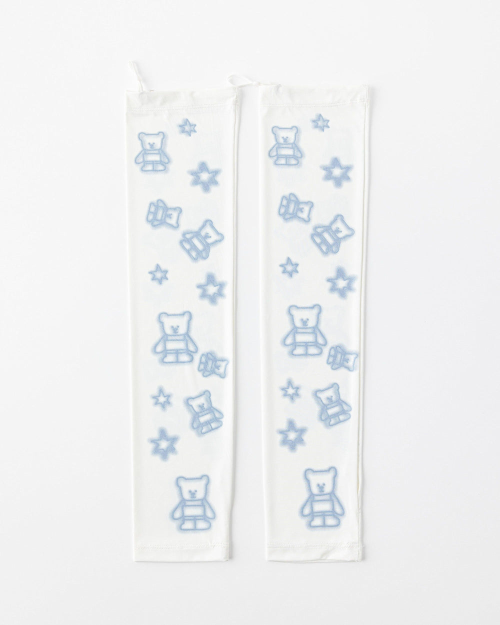 Womens Cooling Arm Sleeves Blue Bear Star Pattern Cooling Sun Protection Comfortable - SWEET NANA