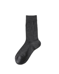 Womens Crew Socks Bamboo Fiber Seamless Breathable Versatile Black White Gray