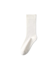 Womens Crew Socks Lyocell Mulberry Silk Seamless Breathable Slouchy Morandi