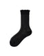 Womens Crew Socks Lyocell Mulberry Silk Sheer Vertical Stripe Breathable