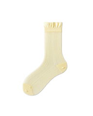 Womens Crew Socks Lyocell Mulberry Silk Sheer Vertical Stripe Breathable