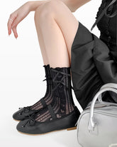 Womens Crew Socks Mesh Pattern Cooling Comfortable Fashion Styling