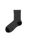 Womens Crew Socks Retro Tone Stripe Ribbed Casual Socks - SWEET NANA