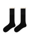 Womens Crew Socks Ruffle Cuff Polka Dot Slouchy Black Combed Cotton