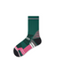 Womens Crew Thin Sports Compression Socks Cushioned Sole Green - SWEET NANA