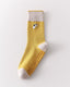 txt
レディース かわいい目柄 クルー丈ヨガソックス 滑り止め コーマ綿 カラーブロック - SWEET NANA