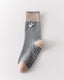 Womens Cute Eye Crew Yoga Socks Non Slip Combed Cotton Color Block - SWEET NANA